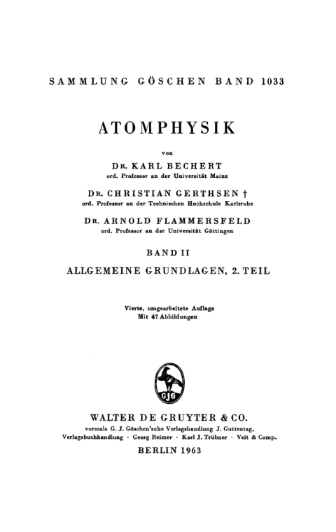 Cover image for book Allgemeine Grundlagen, Teil 2