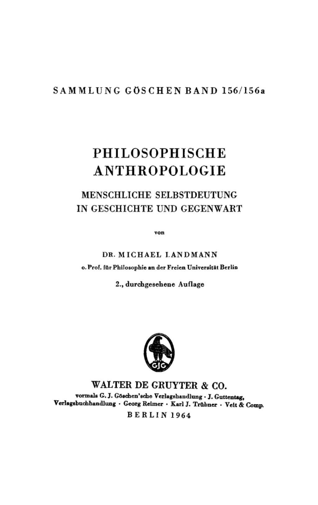 Page Fidelity Menschliche Selbstdeutung in Geschichte und Gegenwart; $148.73