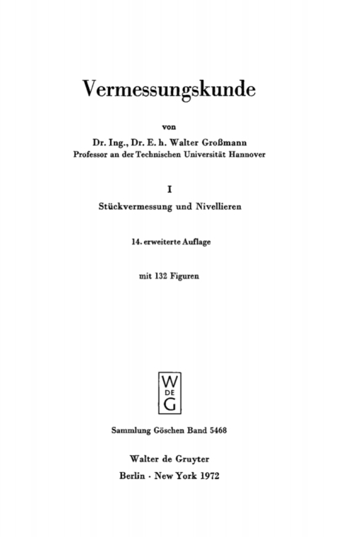 Cover image for book Stückvermessung und Nivellieren
