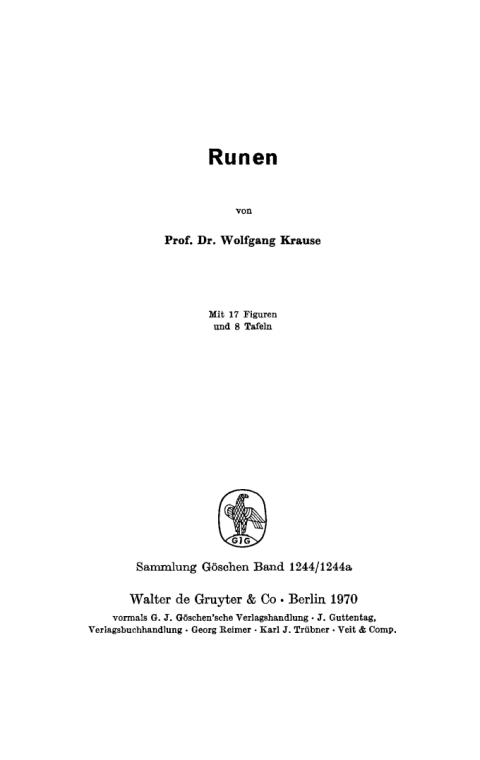 Cover image for book Runen