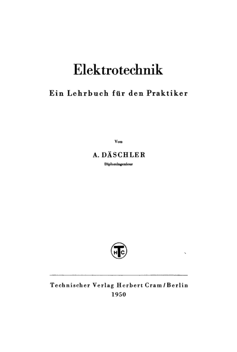 Cover image for book Elektrotechnik