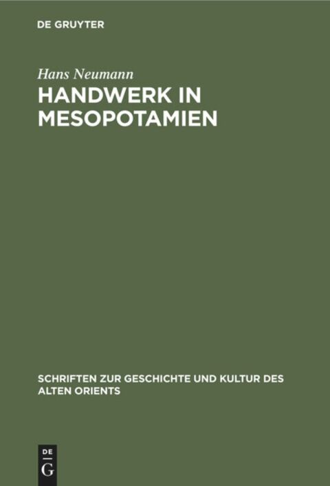 Handwerk in Mesopotamien 
