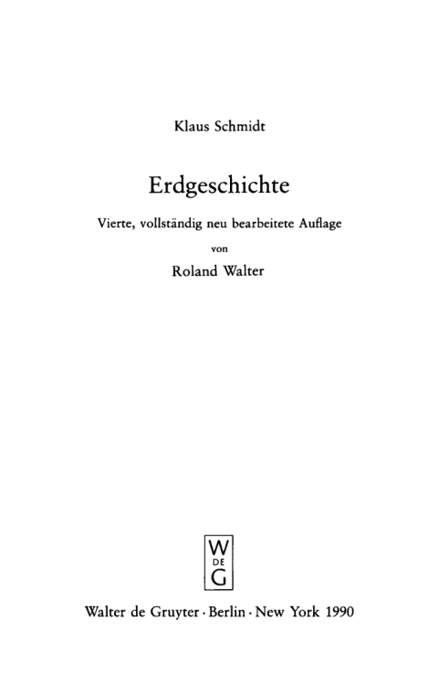 Cover image for book Erdgeschichte