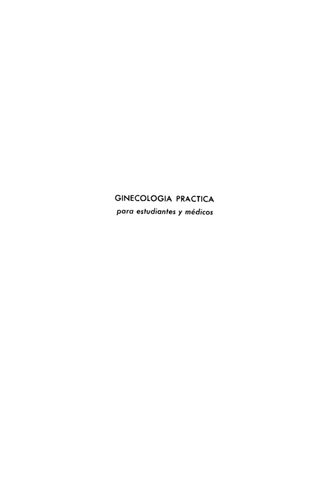 Cover image for book Ginecologia practica