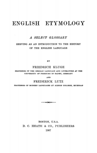 English Etymology