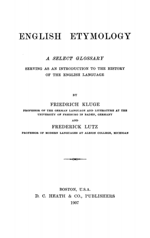 Cover image for book English Etymology
