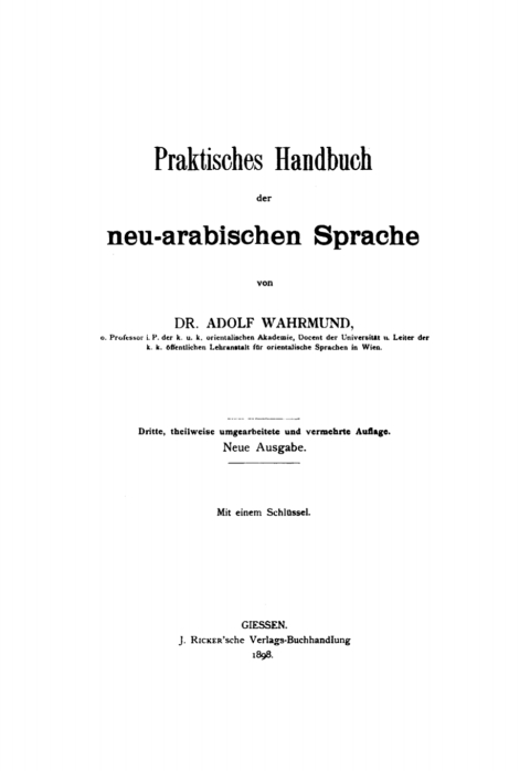 Cover image for book Praktische Grammatik
