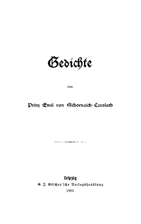 Cover image for book Gedichte