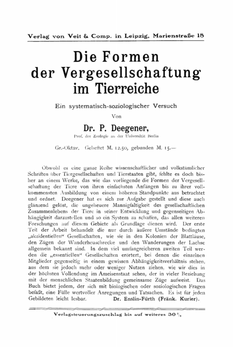 Cover image for book Die technischen Leistungen der Pflanzen