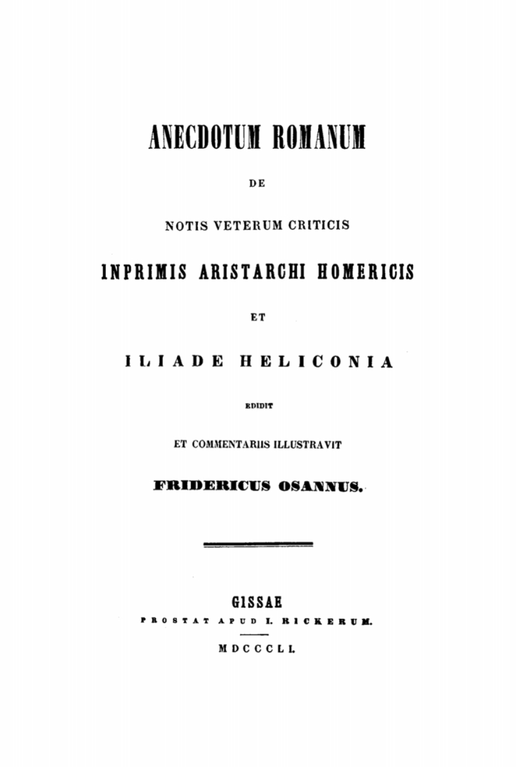Page Fidelity Anecdotum Romanum de notis veterum criticis; $148.73