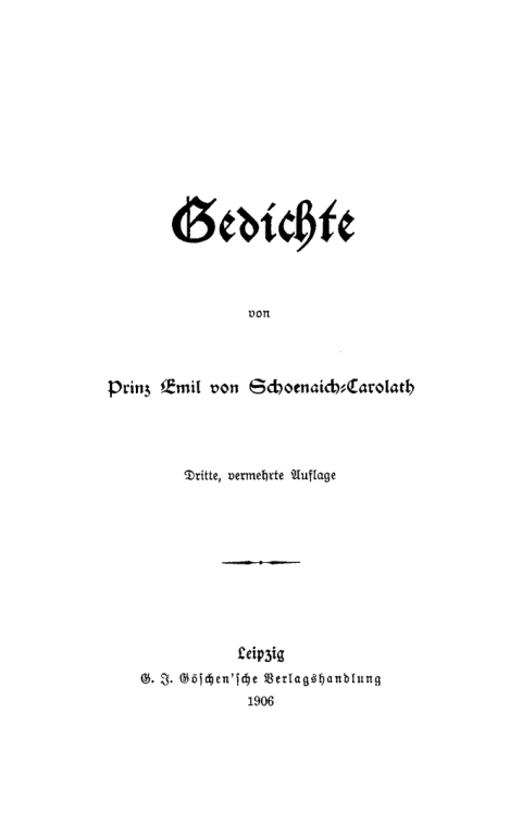Cover image for book Gedichte