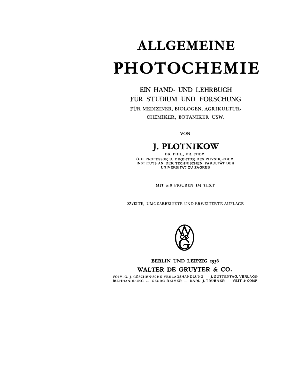 Page Fidelity Allgemeine Photochemie; $355.20