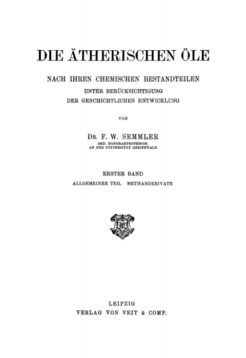 Cover image for book Allgemeiner Teil. Methanderivate