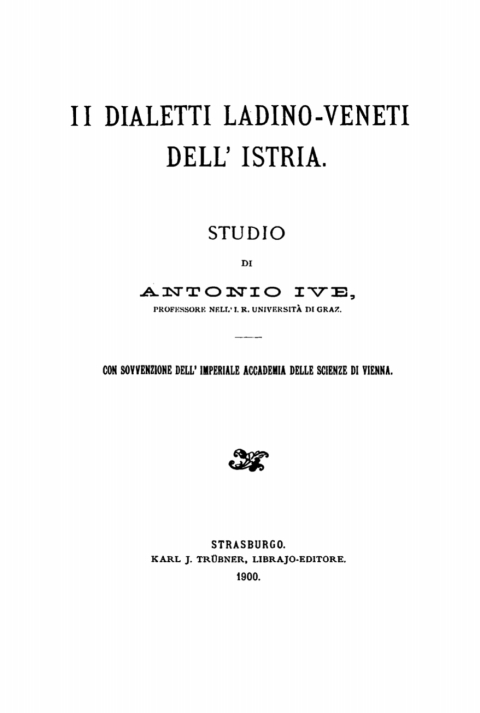 Cover image for book I dialetti Ladino-Veneti dell’ Istria