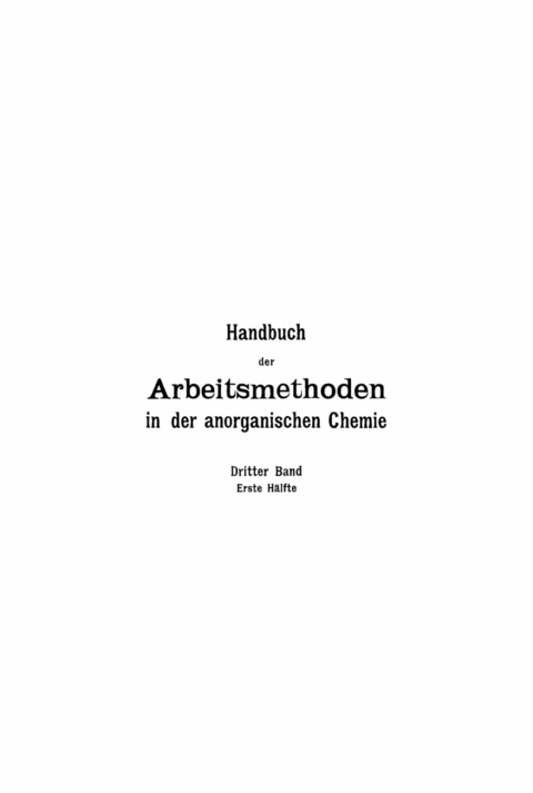 Cover image for book Allgemeiner Teil. Physikochemische Bestimmungen, Hälfte 1