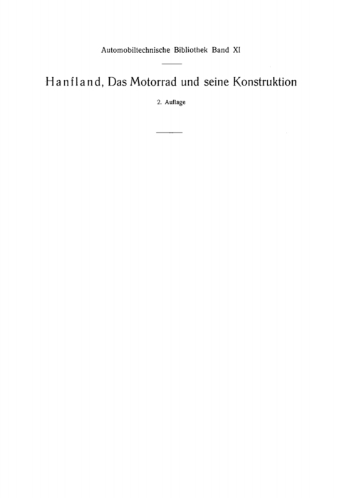 Cover image for book Das Motorrad und seine Konstruktion