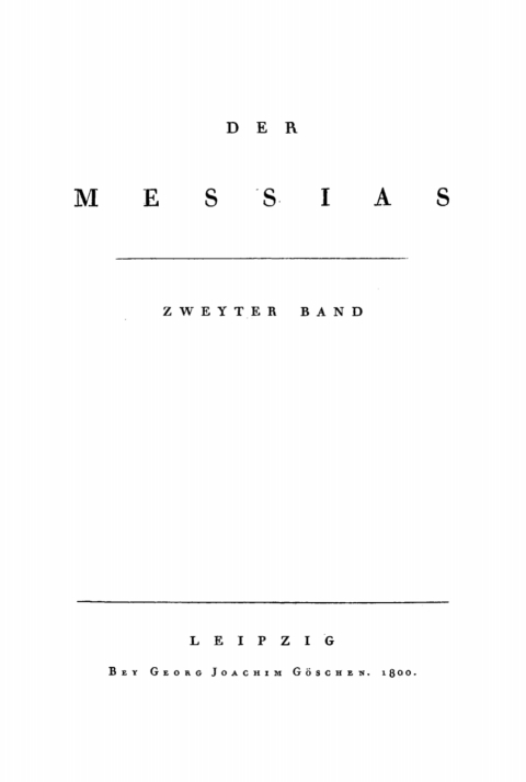 Cover image for book Der Messias, Band 2