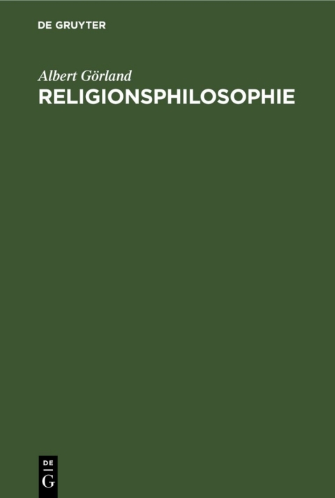 Cover image for book Religionsphilosophie