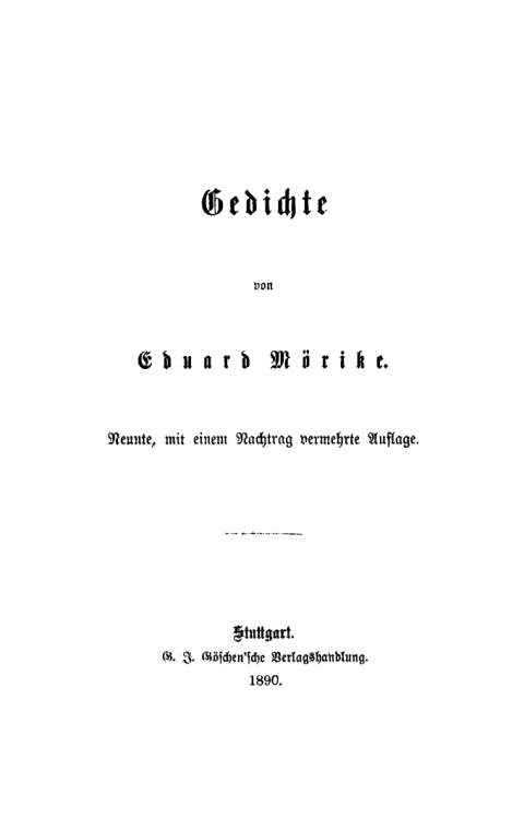 Cover image for book Gedichte