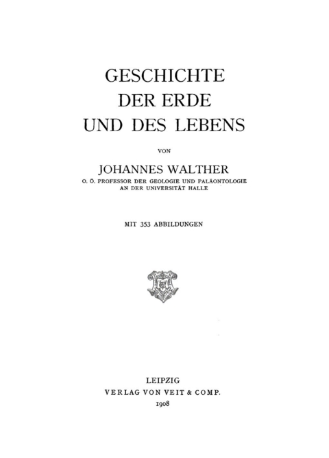 Cover image for book Geschichte der Erde und des Lebens