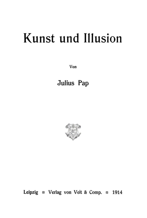Cover image for book Kunst und Illusion