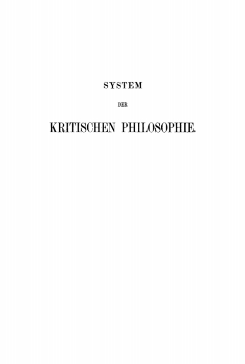 Cover image for book Carl Göring: System der kritischen Philosophie. Teil 2