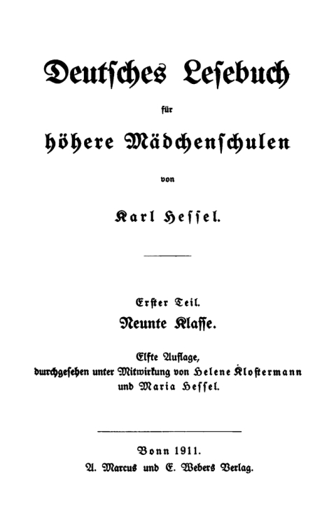 Cover image for book Neunte Klasse