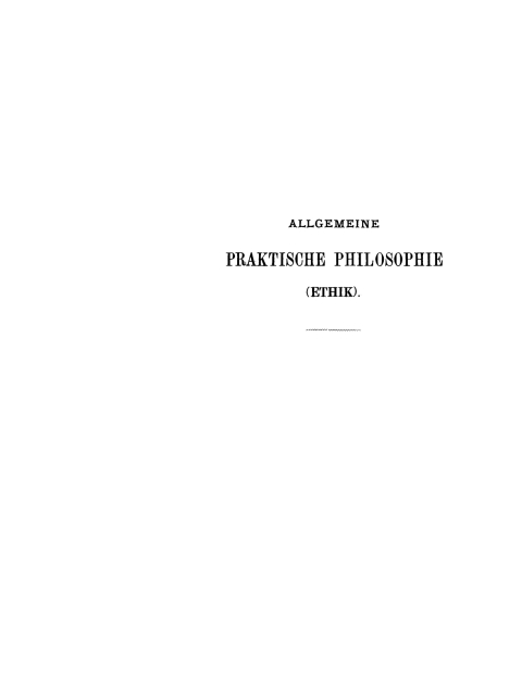 Cover image for book Allgemeine praktische Philosophie (Ethik)