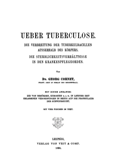 Cover image for book Ueber Tuberculose