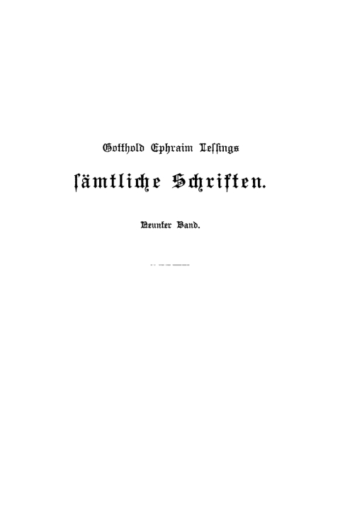Cover image for book Gotthold Ephraim Lessing: Gotthold Ephraim Lessings Sämmtliche Schriften. Band 9