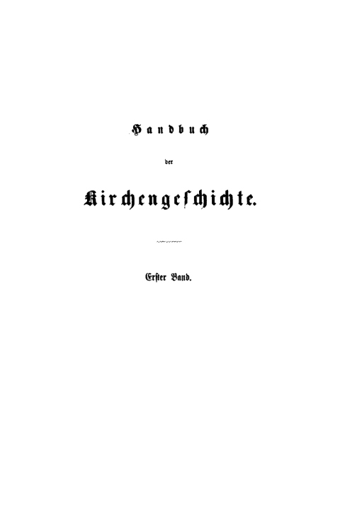 Cover image for book Joseph Ignaz Ritter: Handbuch der Kirchengeschichte. Band 1