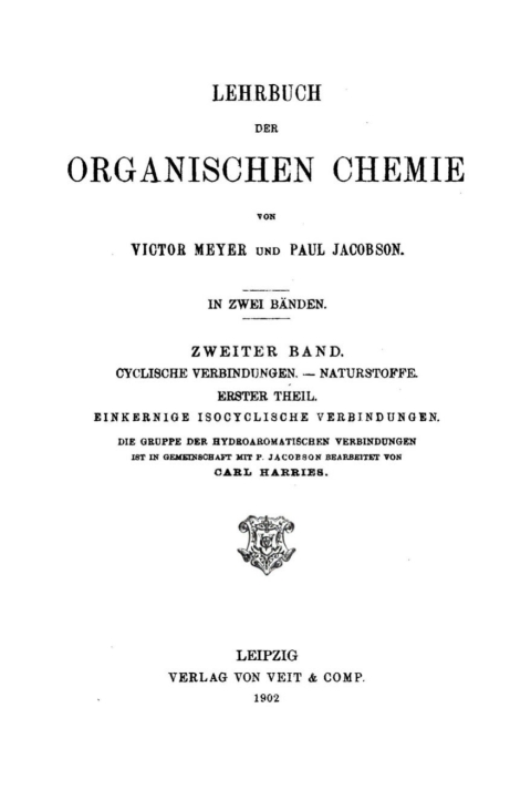 Cover image for book Cyclische Verbindungen – Naturstoffe. Teil 1: Einkernige Isocyclische Verbindungen