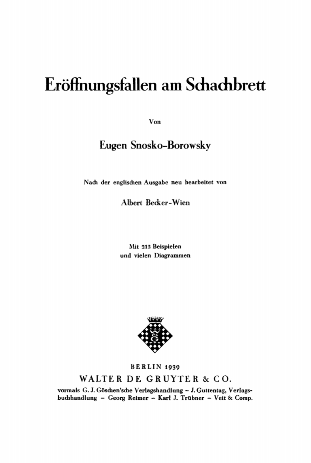 Page Fidelity Eröffnungsfallen am Schachbrett; $148.73