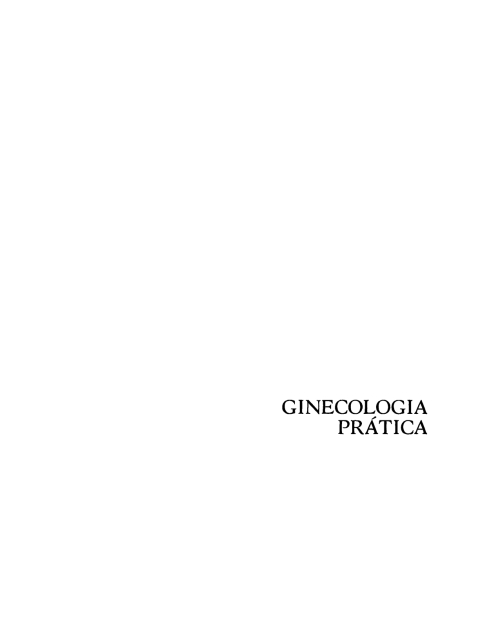Cover image for book Ginecologia prática
