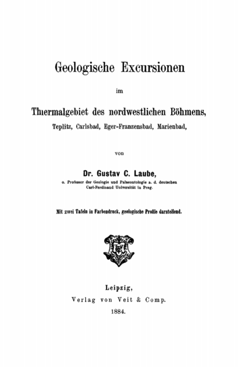 Cover image for book Geologische Excursionen im Thermalgebiet des nordwestlichen Böhmens, Teplitz, Carlsbad, Eger-Franzensbad, Marienbad