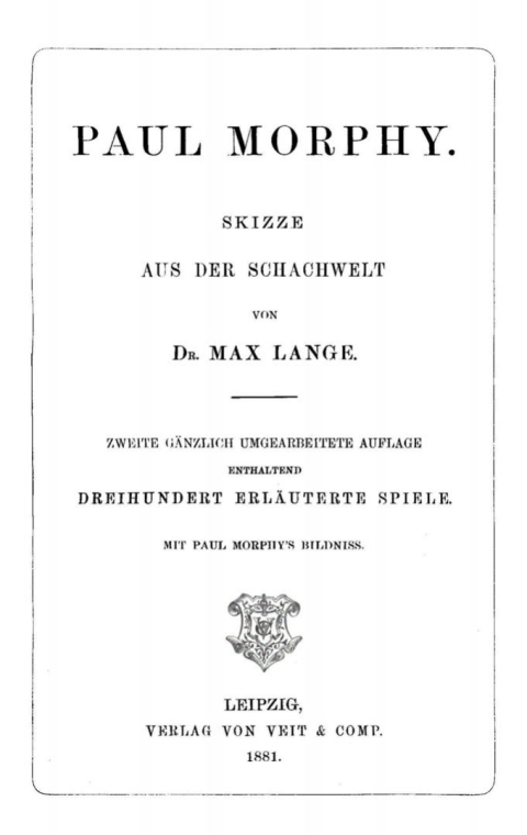 Cover image for book Paul Morphy