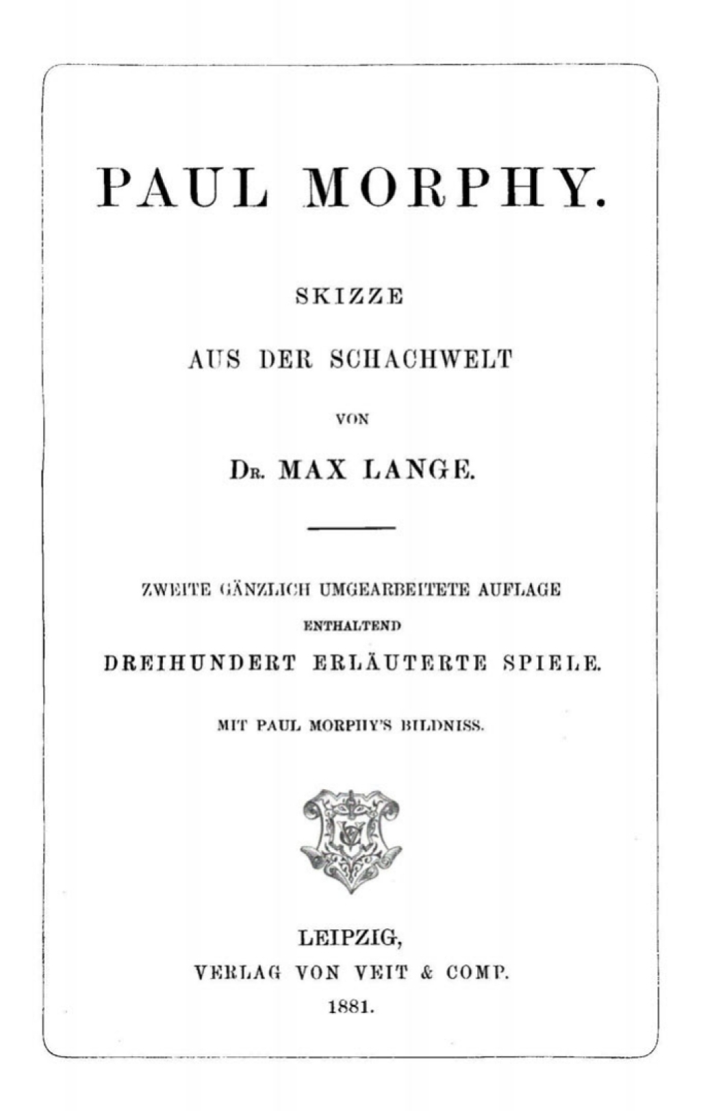 Page Fidelity Paul Morphy; $148.73