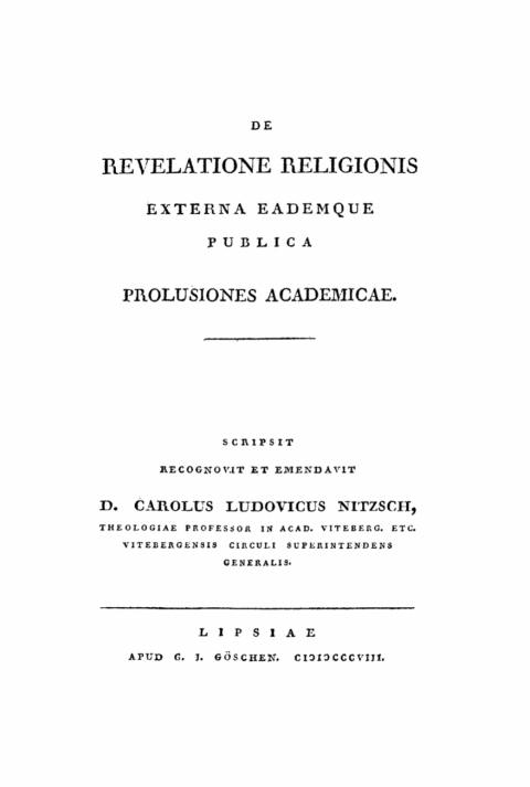 Cover image for book De revelatione religionis