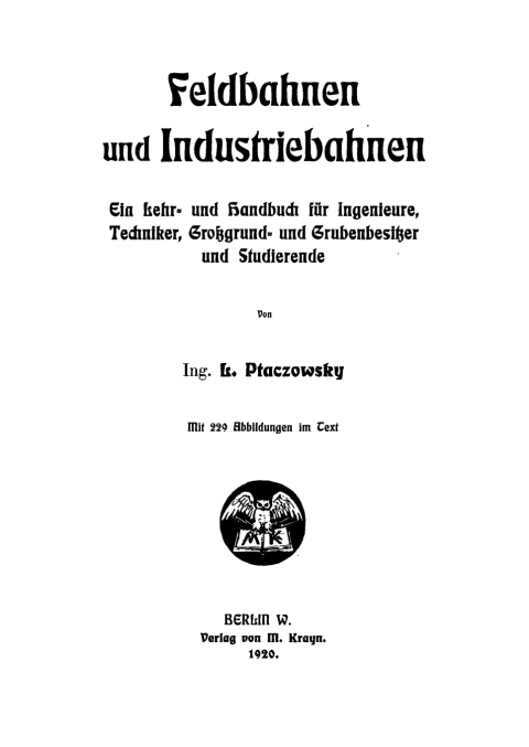 Cover image for book Feldbahnen und Industriebahnen