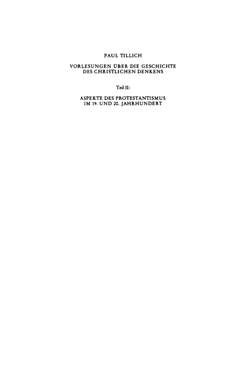 Cover image for book Vorlesungen über die Geschichte des christlichen Denkens II