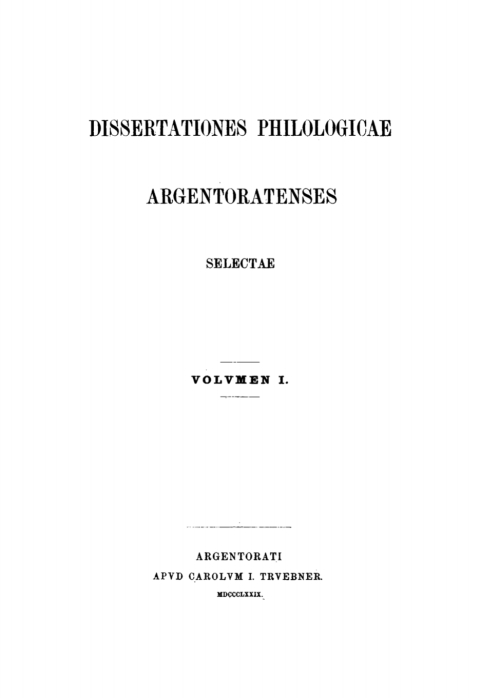 Cover image for book De Imitatione Theognidea