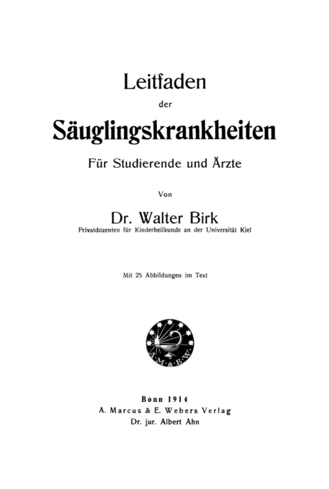 Cover image for book Leitfaden der Säuglingskrankheiten