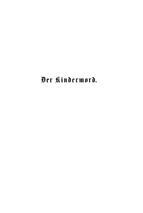 Cover image for book Der Kindermord