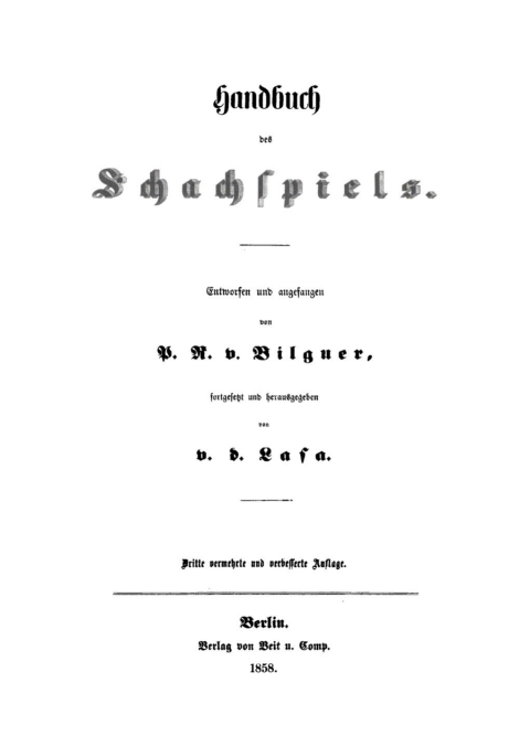 Cover image for book Handbuch der Schachspiels