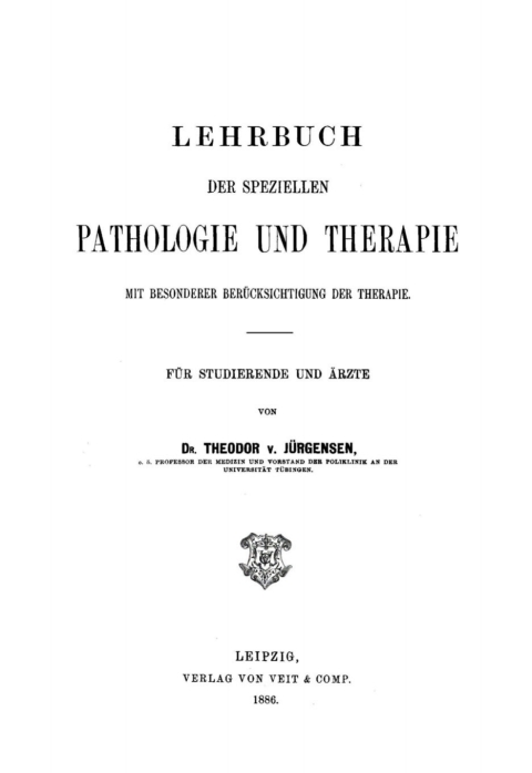 Cover image for book Lehrbuch der speziellen Pathologie und Therapie
