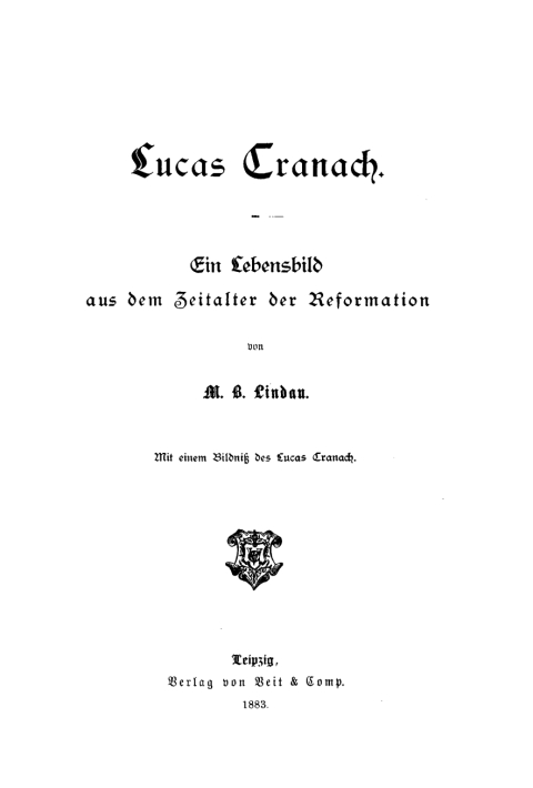 Cover image for book Lucas Cranach