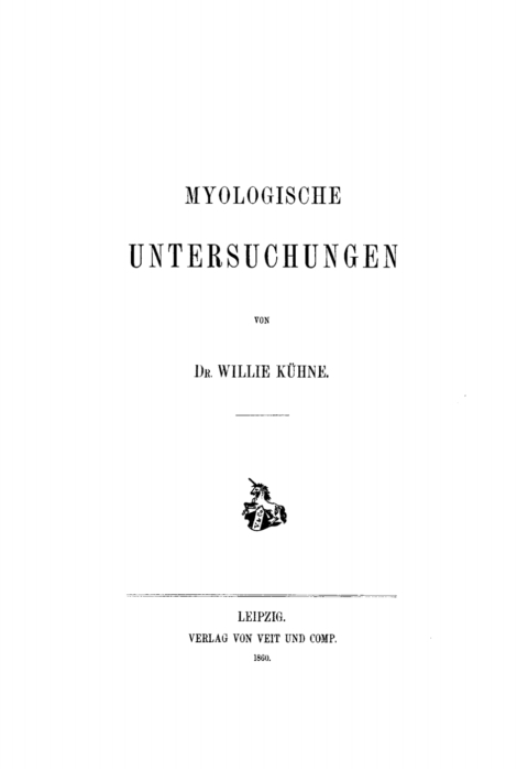 Cover image for book Myologische Untersuchungen
