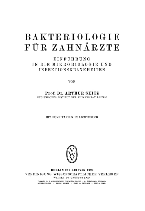 Cover image for book Bakteriologie für Zahnärzte