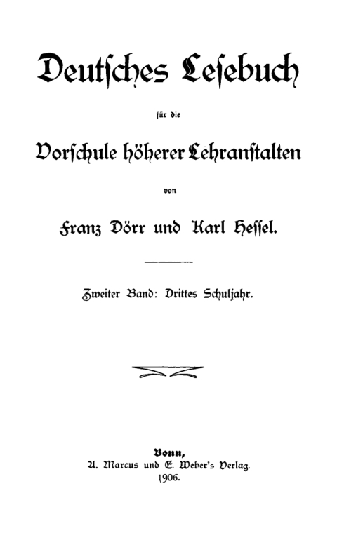 Drittes Schuljahr 