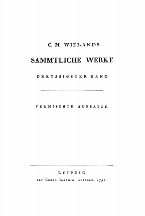 Cover image for book Vermischte Aufsätze